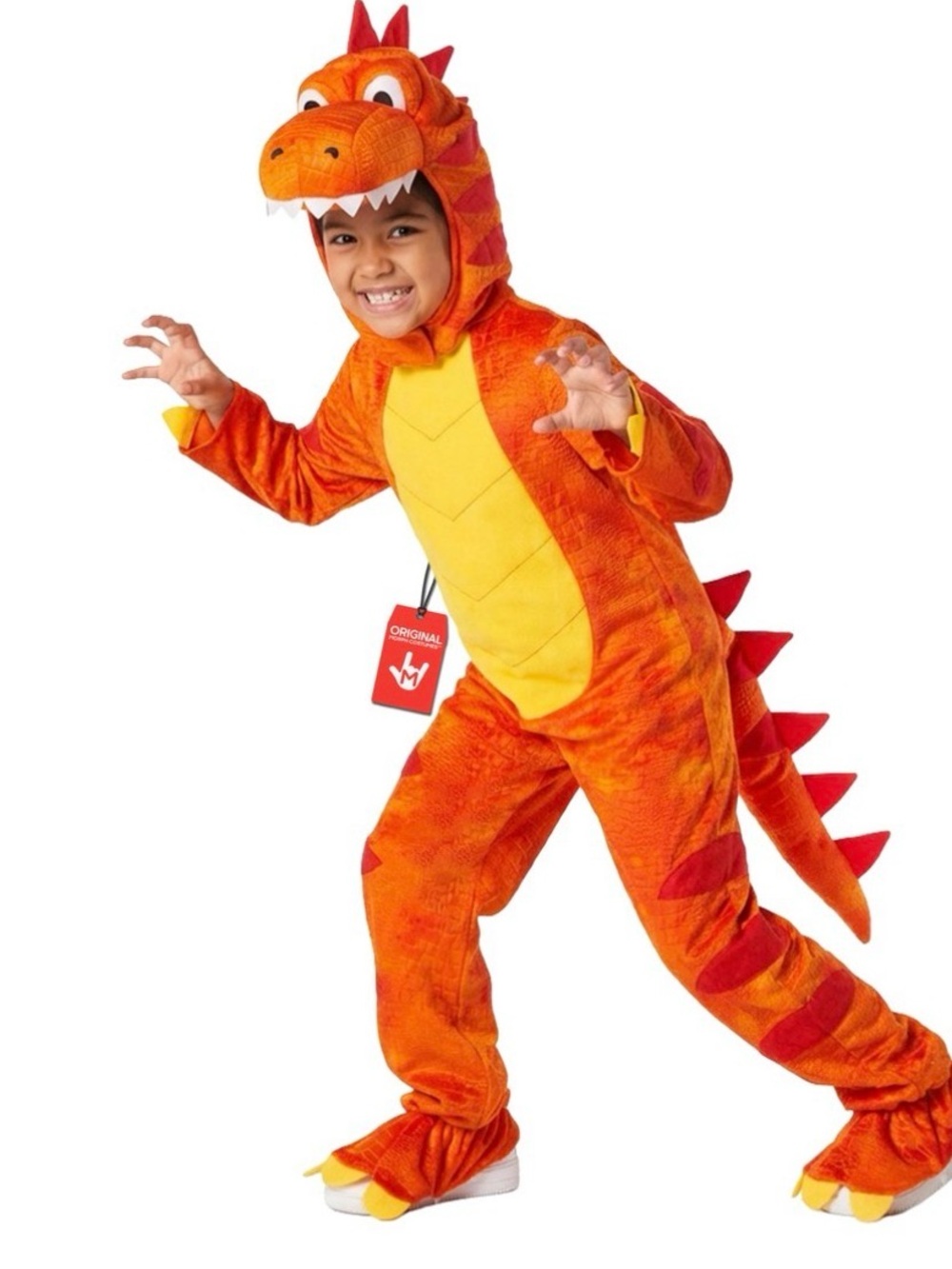 Orange T-Rex Kids Costume Halloween 3T